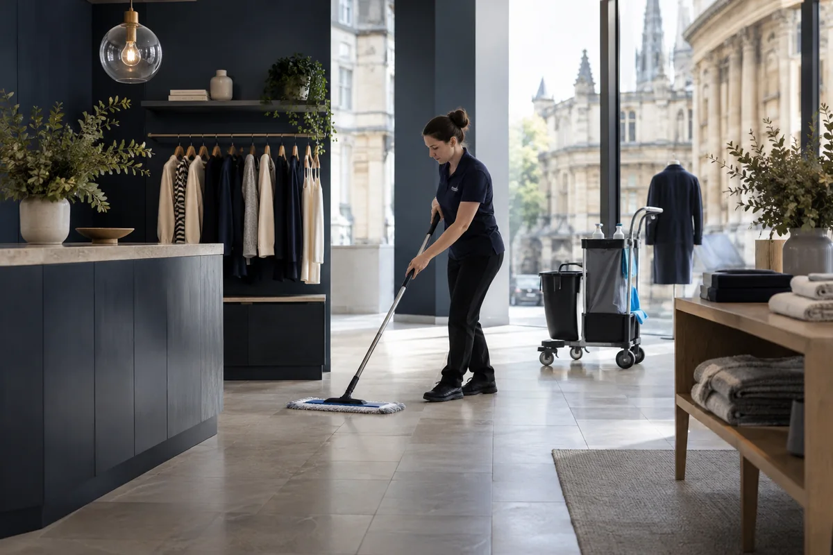 An unbranded modern retail showroom